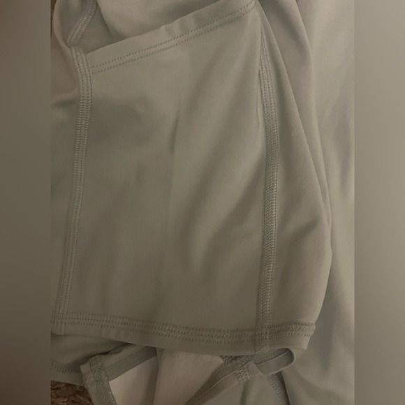 ALO Yoga Light Gray V-Neck Athletic Dress/Romper with shorts underneath. - Picture 7 of 10